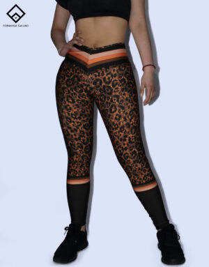 Malla Legging Suplex Sublimado Brown Print